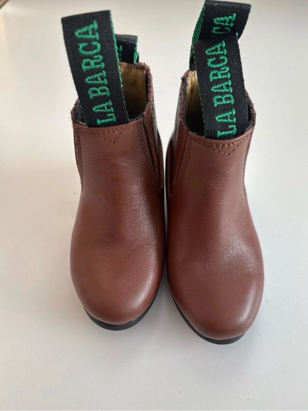 Kids Brown Leather Pull-On Chelsea Boots 7